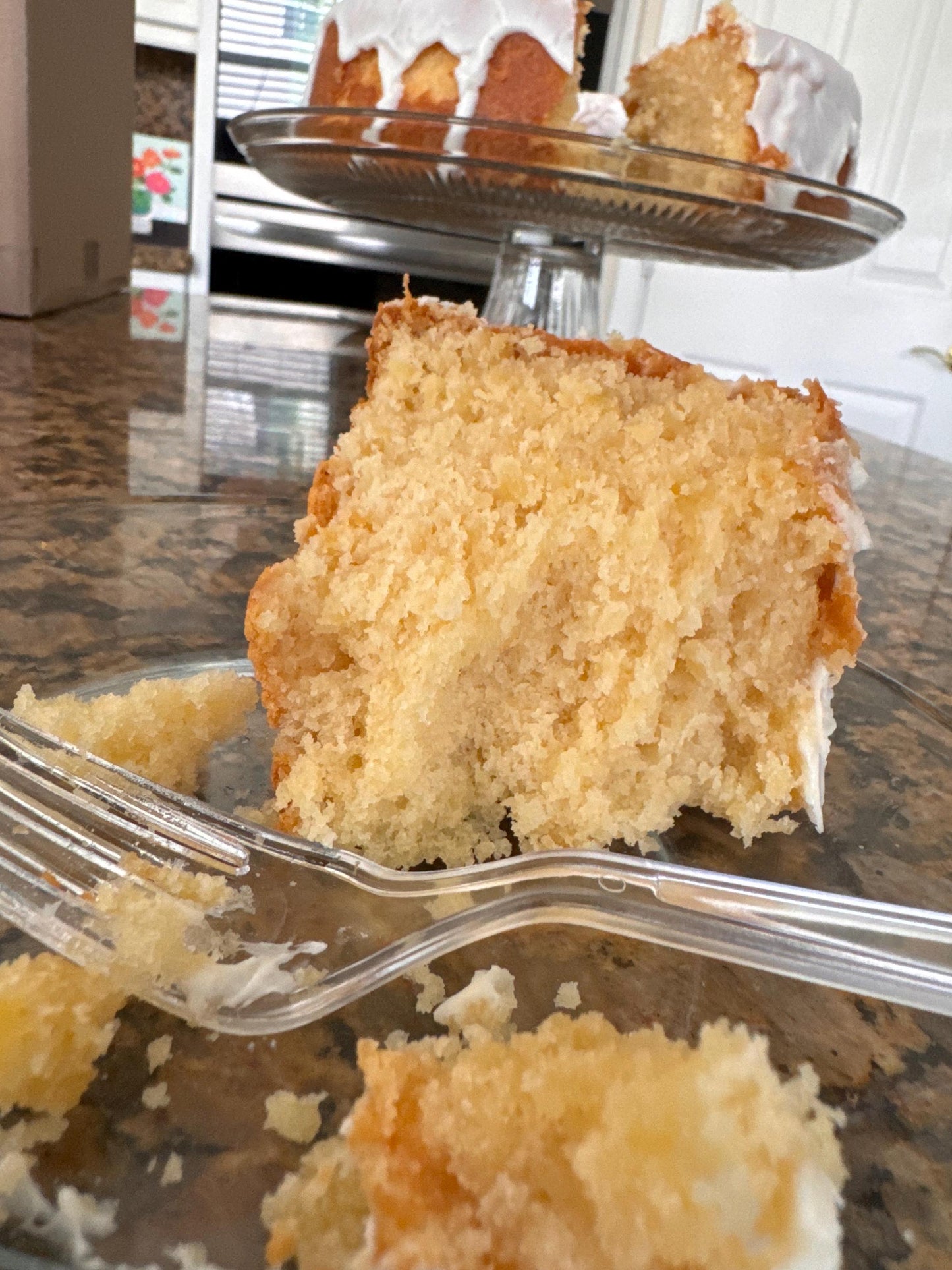 Pineapple Pound Cake with Cream Cheese Glaze